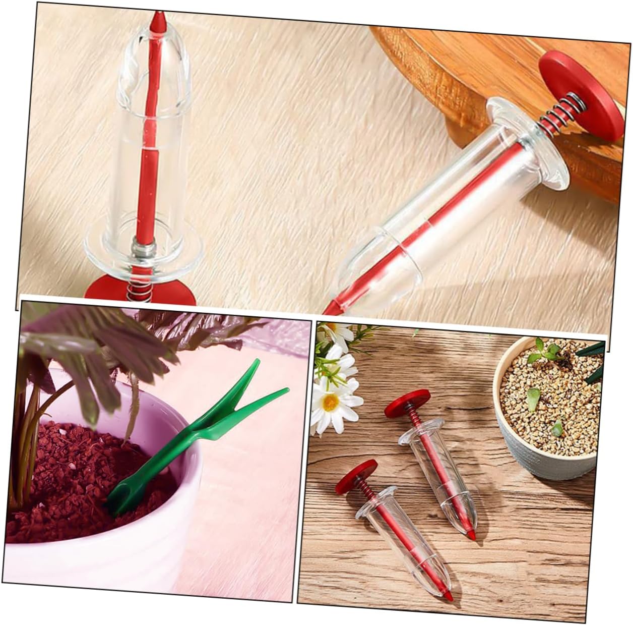 LIOOBO Garden Seeder Handheld Seeder Tool Plastic Seed Grass Seed Spreader Gardening Accessories image 4