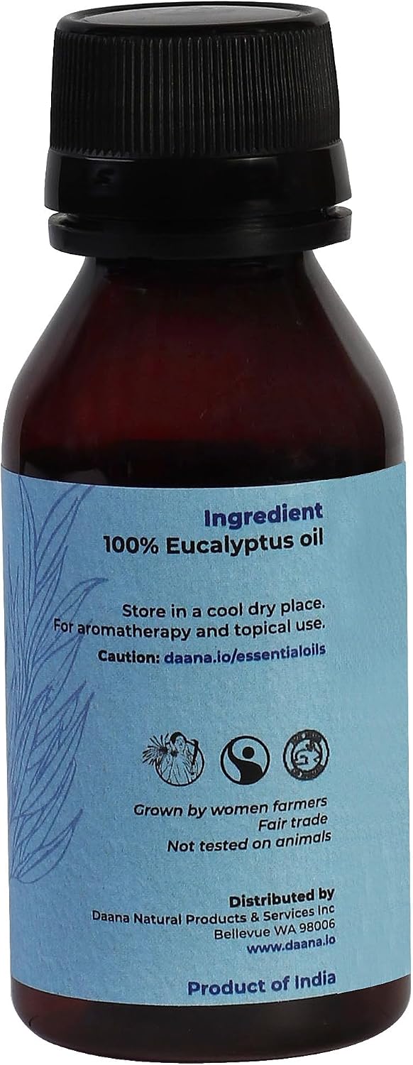 DAANA Eucalyptus Essential Oil : Pure, Undiluted (2 Fl Oz) image 2
