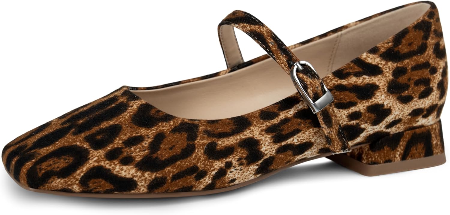 Low Heel Adjustable Strap Ballet Flats for Daily Work and Casual Wear - Image 6