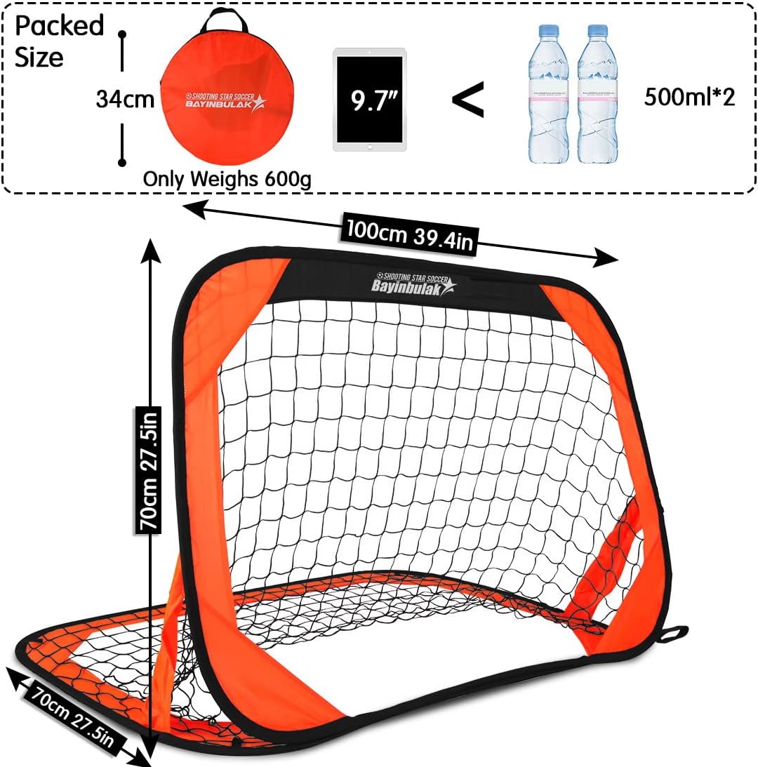 BAYINBULAK Pop Up Soccer Goal Portable Soccer Net for Backyard Training, 1 Pack