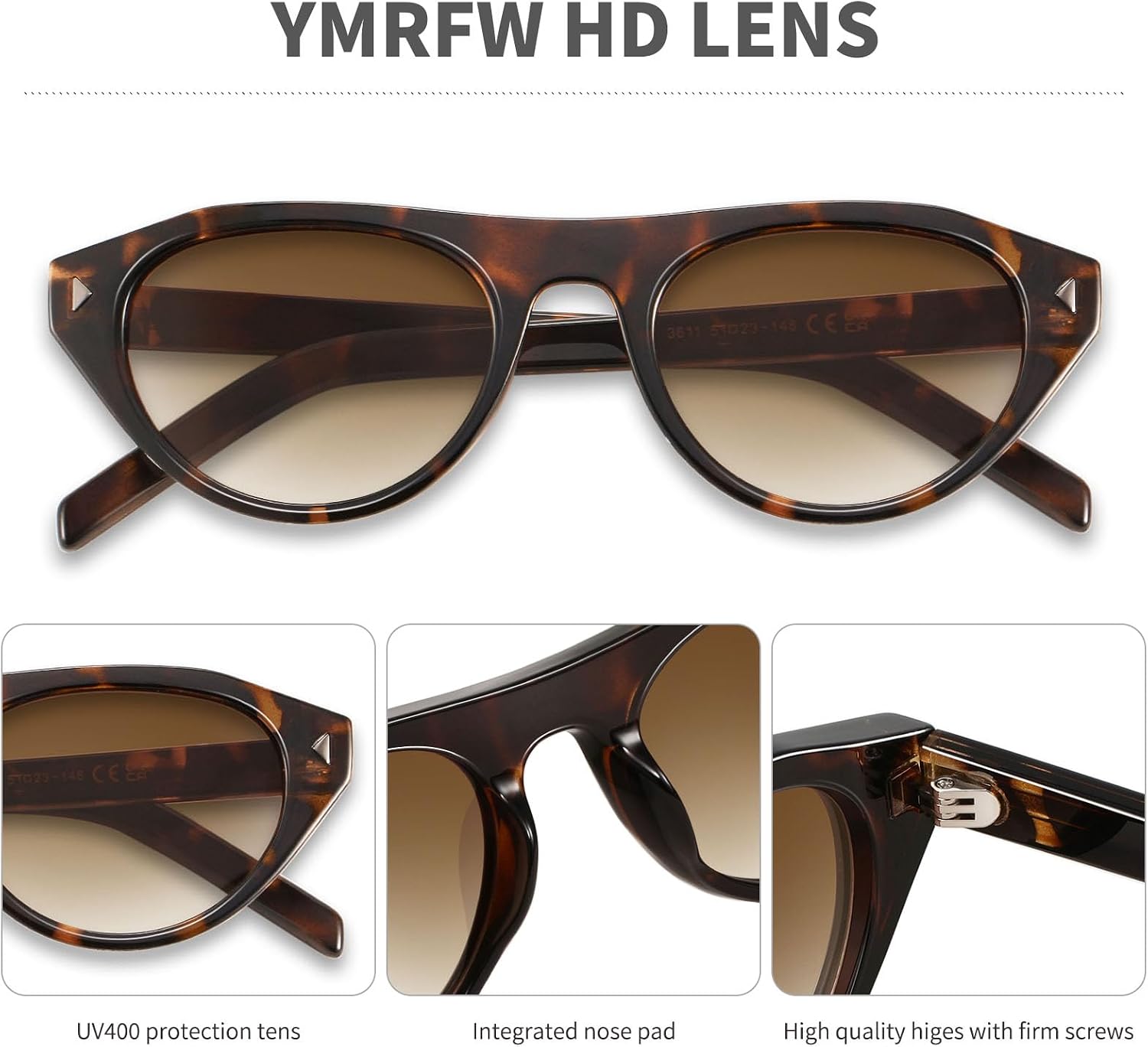 Retro Oval Sunglasses for Women Men Trendy Small Cateye Narrow Round Shades UV Protection