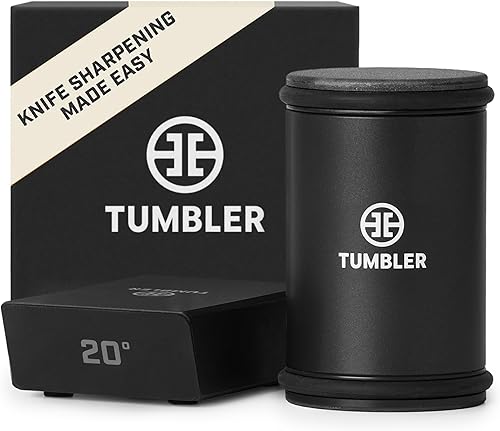 TUMBLER Pro Rolling Knife Sharpener™ - Afilado de cuchillos hecho fácil - Kit de afilado de cuchillos rodante con sistema de disco removible -