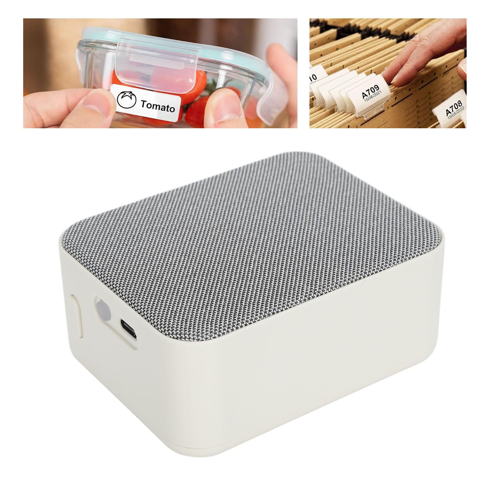 Walfront Stampante per Etichette Wireless Portatile con DPI Elevato, Tecnologia Senza Inchiostro, Applicazioni Versatili - Batteria a Lunga Durata, per L'identificazione di Cavi per