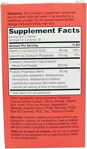 Miniatura 2 de 21st Century Cranberry Plus Probiotic - 60 comprimidos, paquete de 6