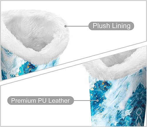 Miniatura 6 de Fintie Soporte para anteojos forrado de felpa con base magnética, estuche de cuero vegano prémium para lentes