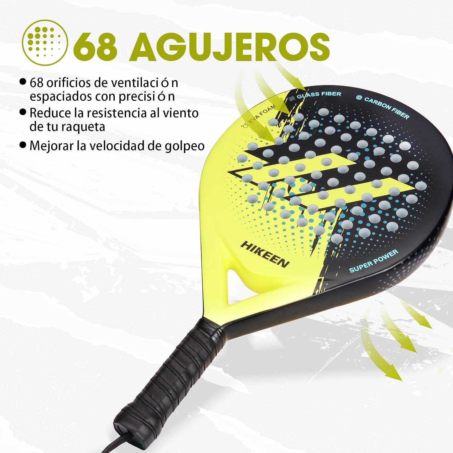 BOOSTEADY Set de Padel Raqueta con 3 Pelotas：Palas Padel para Entrenamiento Principiantes y Profesionales Raqueta Padel con Amortiguación- Fibra de Carbono y Foam EVA - Incluye Bolsa