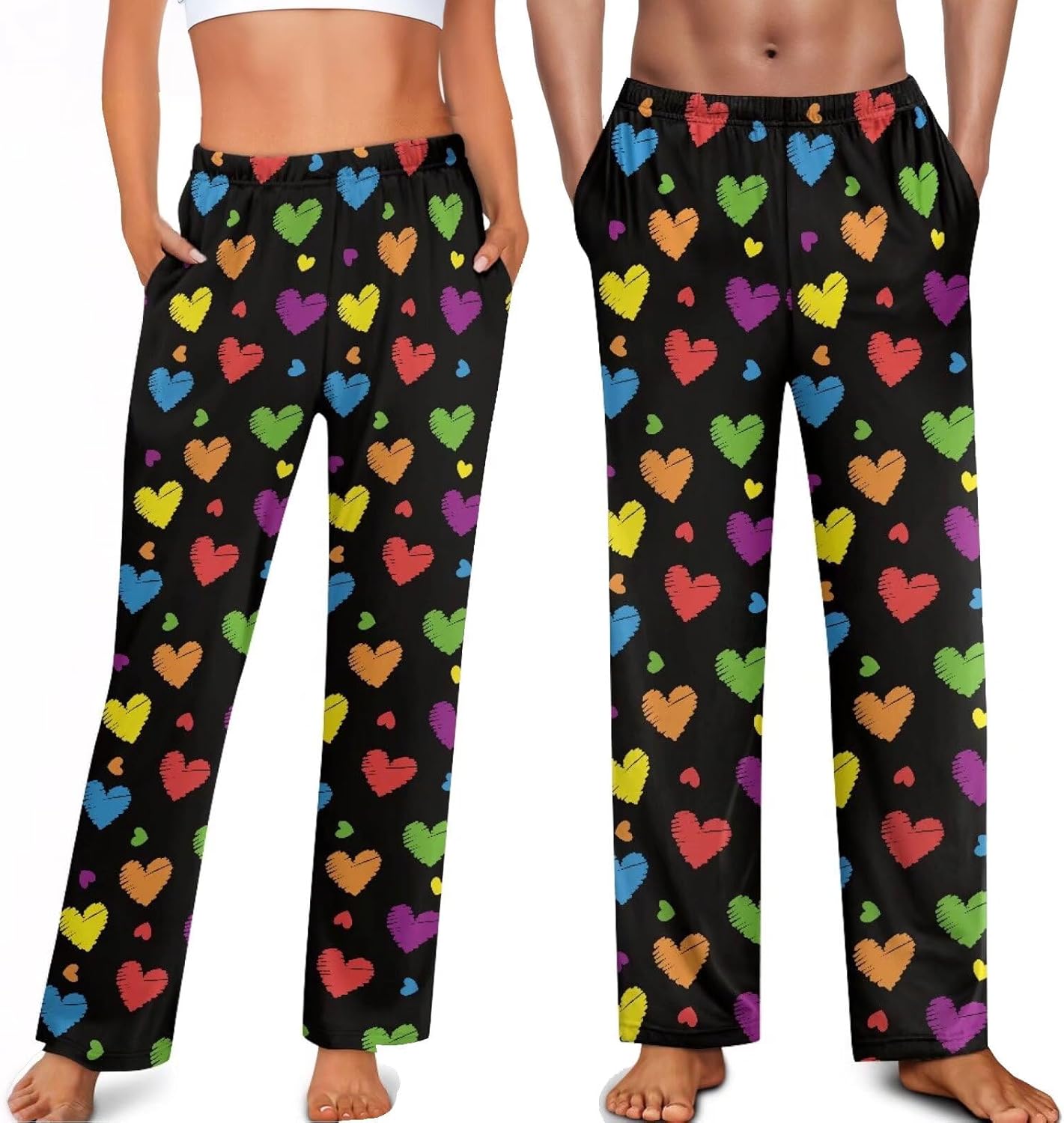 Couples Pajama Pants Matching Sets Holiday Pj Pants Cute Soft Pajama Pant With Pockets Lounge