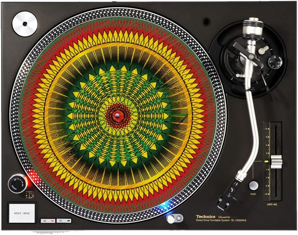 Reggae Weave DJ Turntable Slipmat Musical Instruments