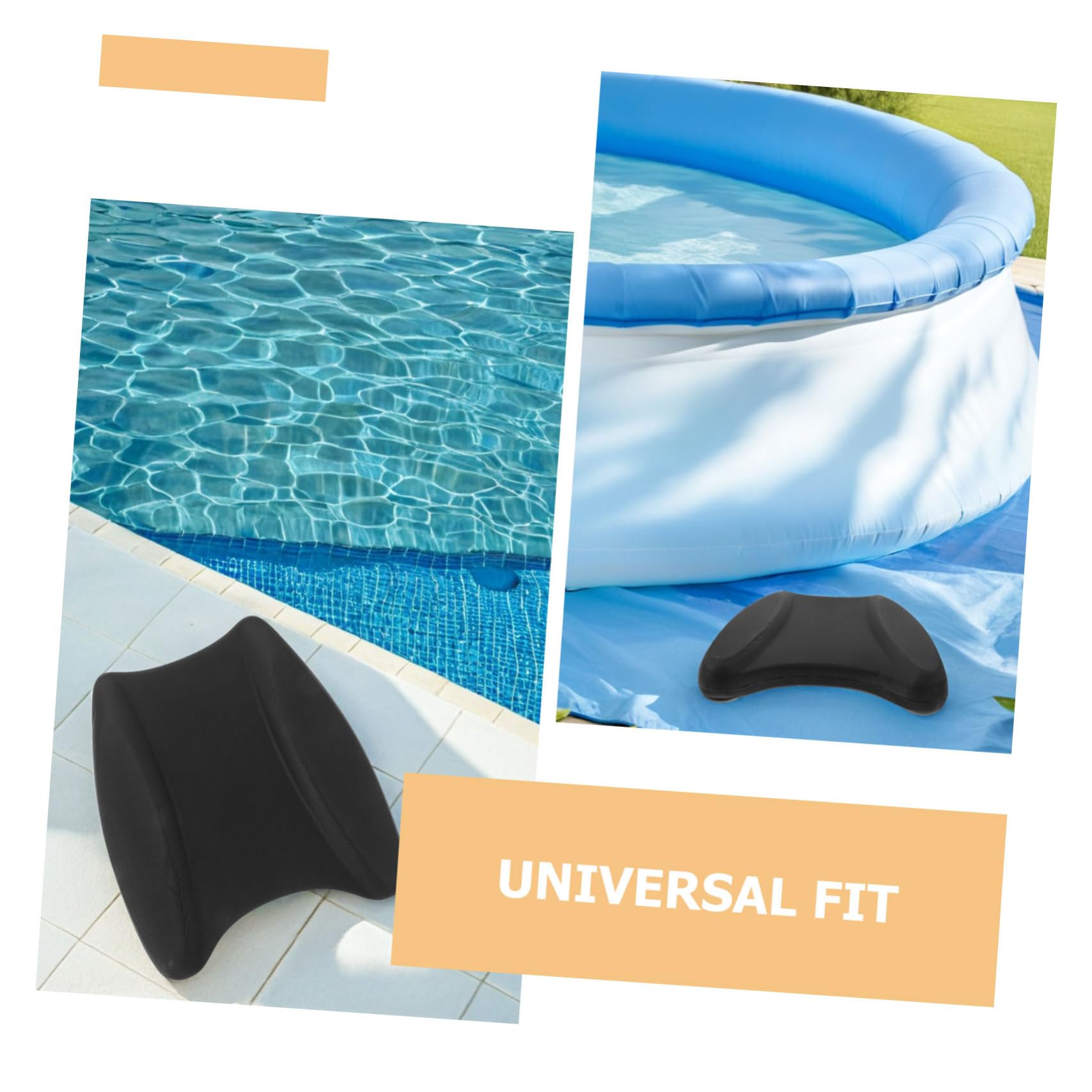 Tabla de Natación Flotante Eva Negra 2 Piezas para Entrenamiento | Ayuda para Natación, Diseño Portátil y Ligero, Estabilidad Extra en Piscina y Deportes Acuáticos