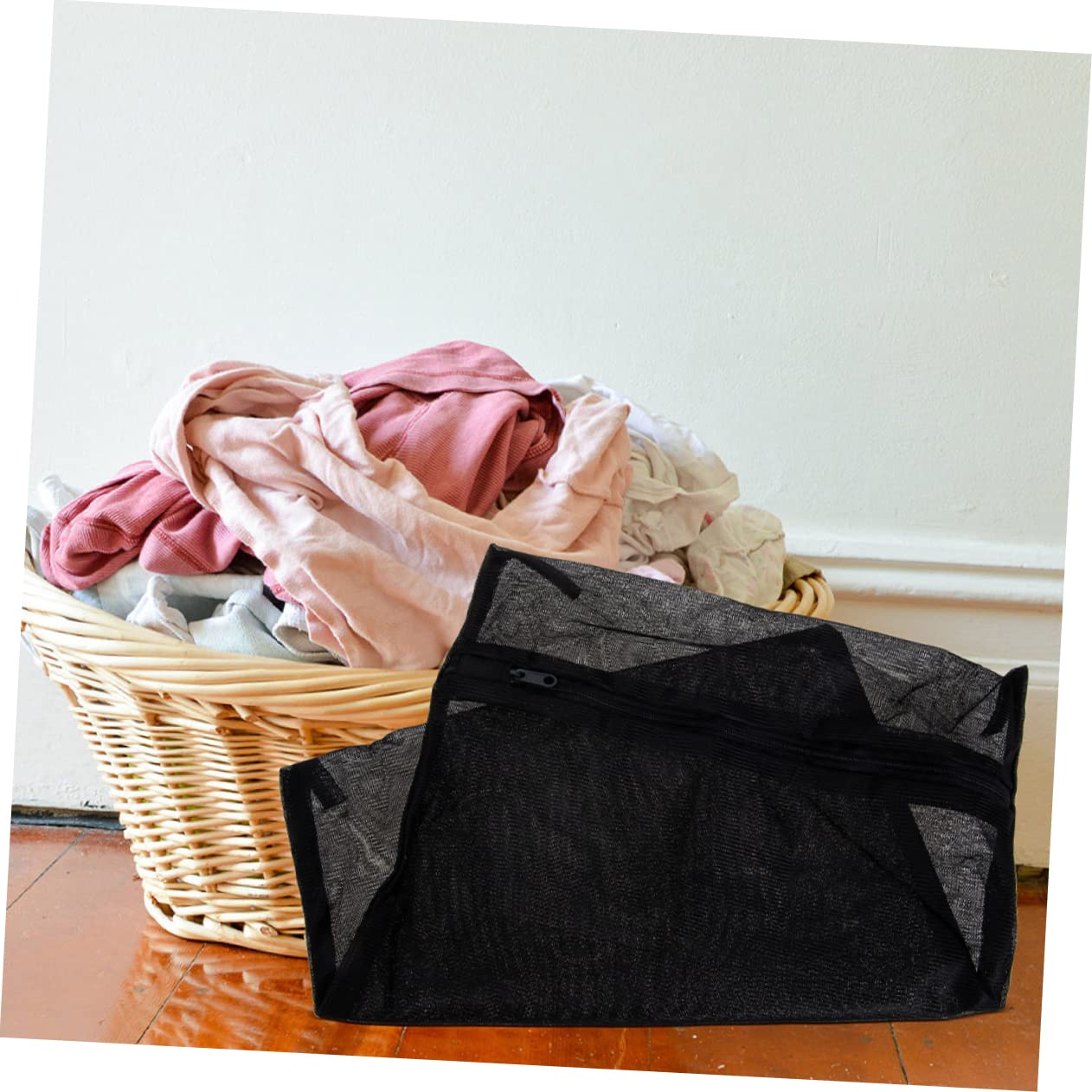 PRETYZOOM 8 Pezzi borsa per biancheria nera sacchetti organizer valigia buste organizer valigia sacchetti per il bucato in per bucato sacchi per lavare i vestiti biancheria intima reggiseni
