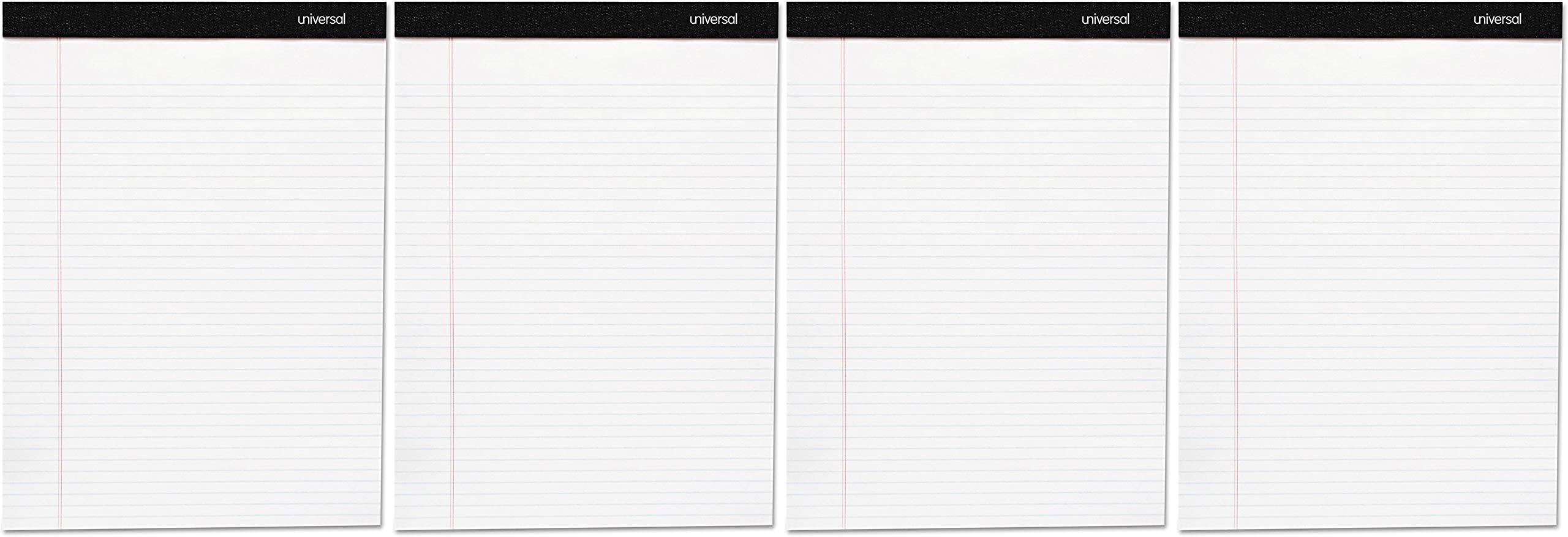 Universal 30630 Premium Ruled Writing Pads White 8 1 2 x 11 Legal Wide 50 Sheets Pack of