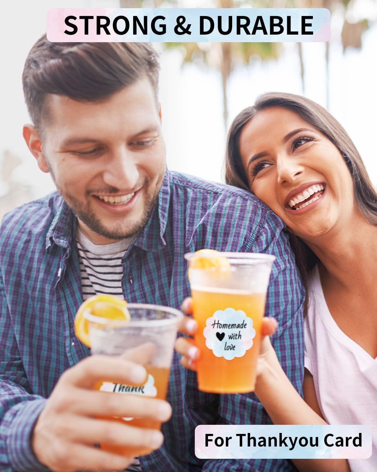 Phomemo Wavy Circle Thermal Label, Gradient Rainbow Blue Sticker Label for M110/M100/M220/M250/M108 Label Makers, 1.96" x 1.96" (50x50 mm), for Barcode/Address/Mailing/Logo/Business/Home - Image 6