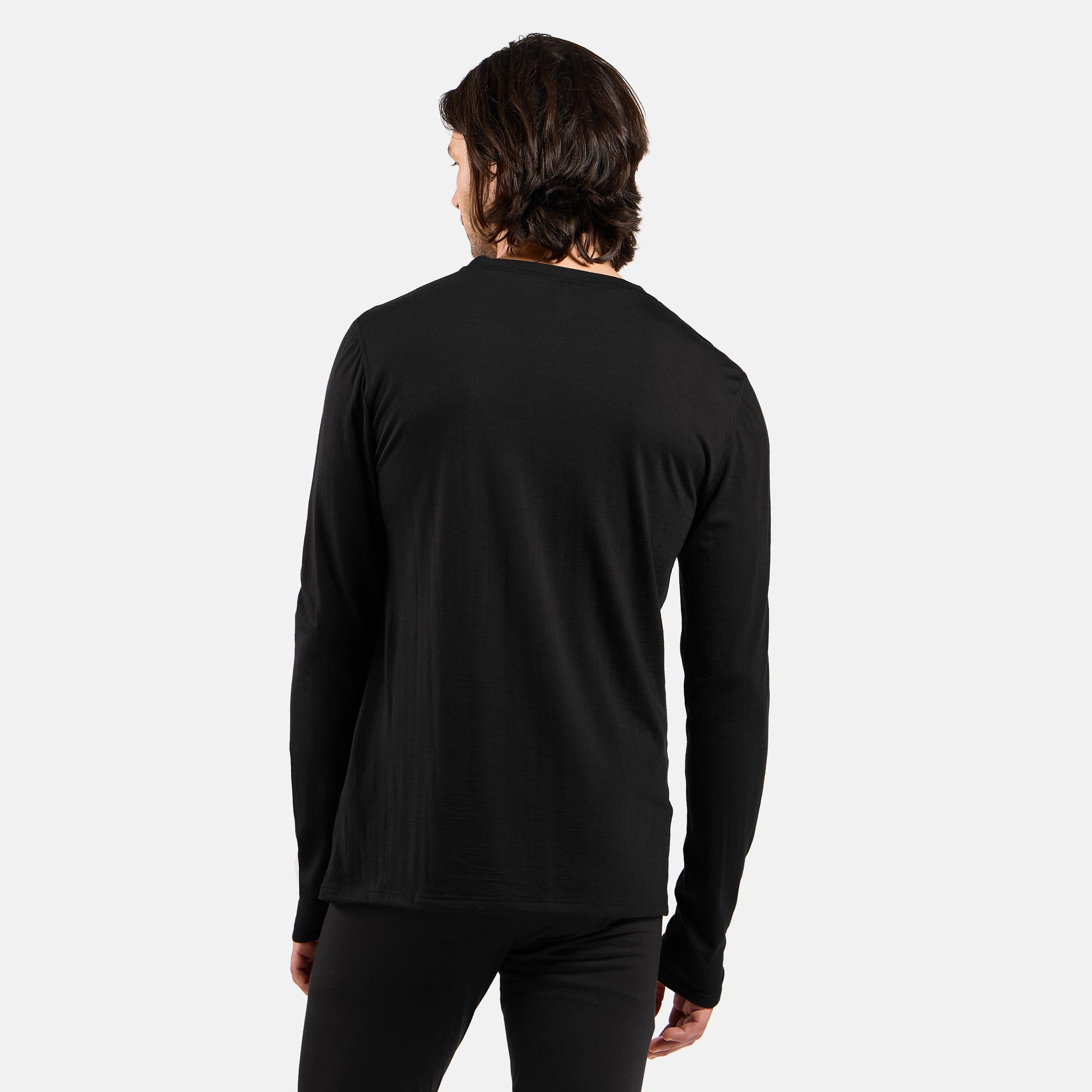 Odlo Merino 160Crew Camiseta de Manga Larga Hombres Black