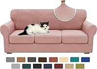 Vista 53 de XINEAGE - Fundas para sofá de 3 piezas, para sofá de 2 cojines extragrandes, funda súper elástica para sofá de 2 asientos, funda universal para sofá