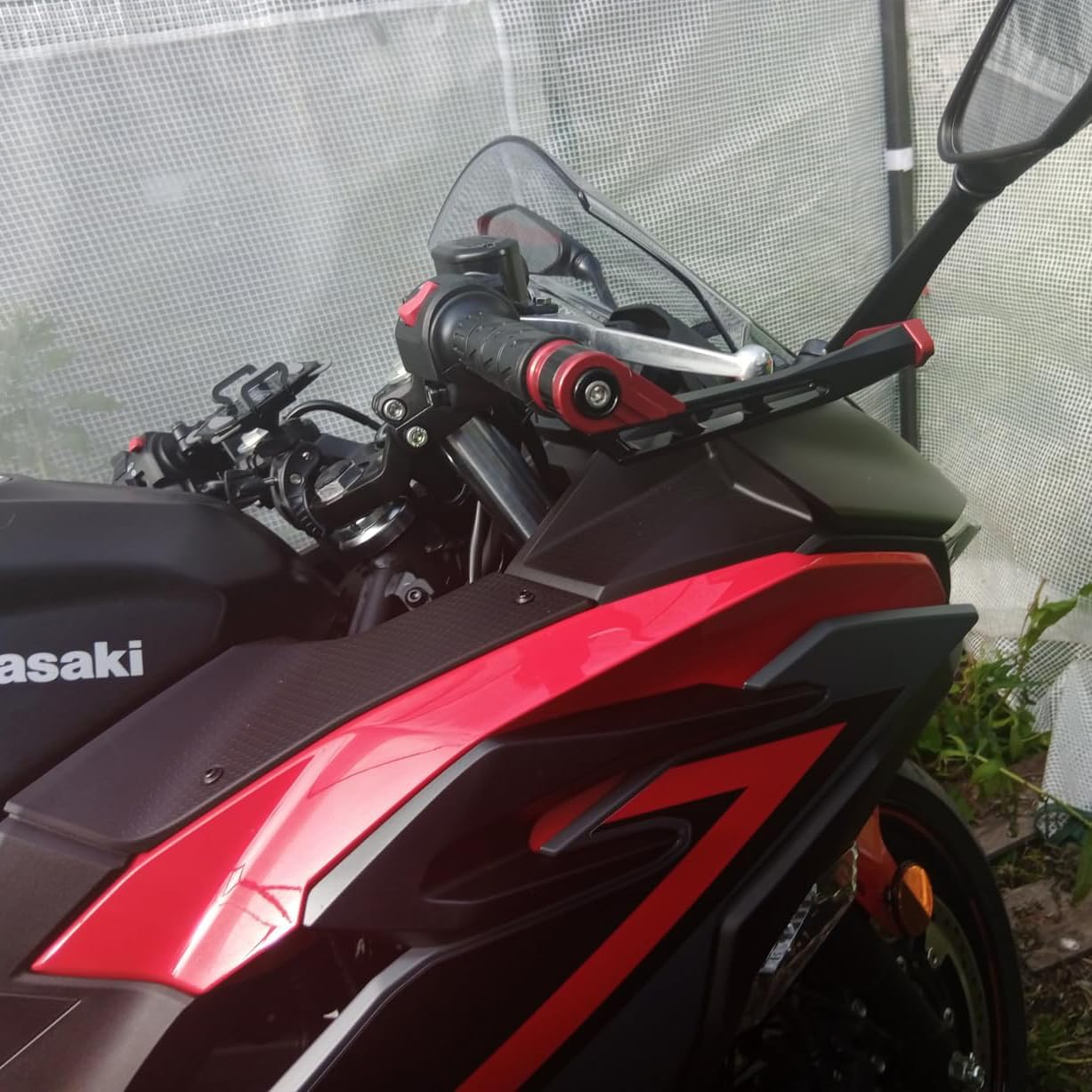 Handguard Fit for Ninja1100SX - 2024 2025 2026 All Year Brake Clutch Guard Handlebar Grips Guard 2025 Ninja 1100SX Handguard Clutch Levers Guard 2025 Ninja 1100SX Accessories 2025 GN