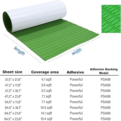 Miniatura 60 de HZshark Hoja de espuma EVA para cubierta de lancha, almohadilla de tracción universal para tabla de surf, almohadilla de agarre antideslizante, hoja