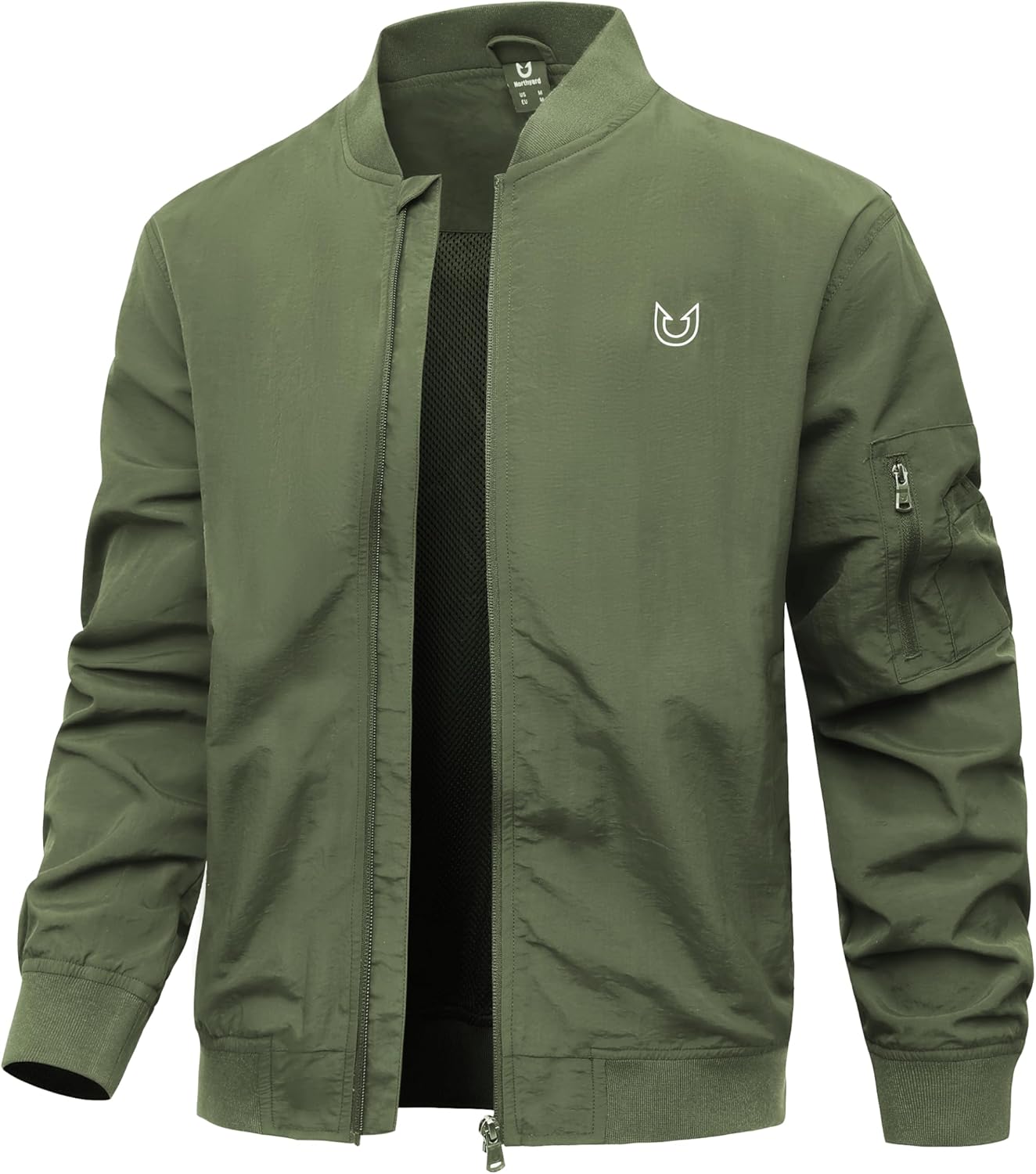 NORTHYARD Men's Bomber Jacket Lightweight Casual Windbreaker Zip Up Fashion Windproof Coat Spring Fall