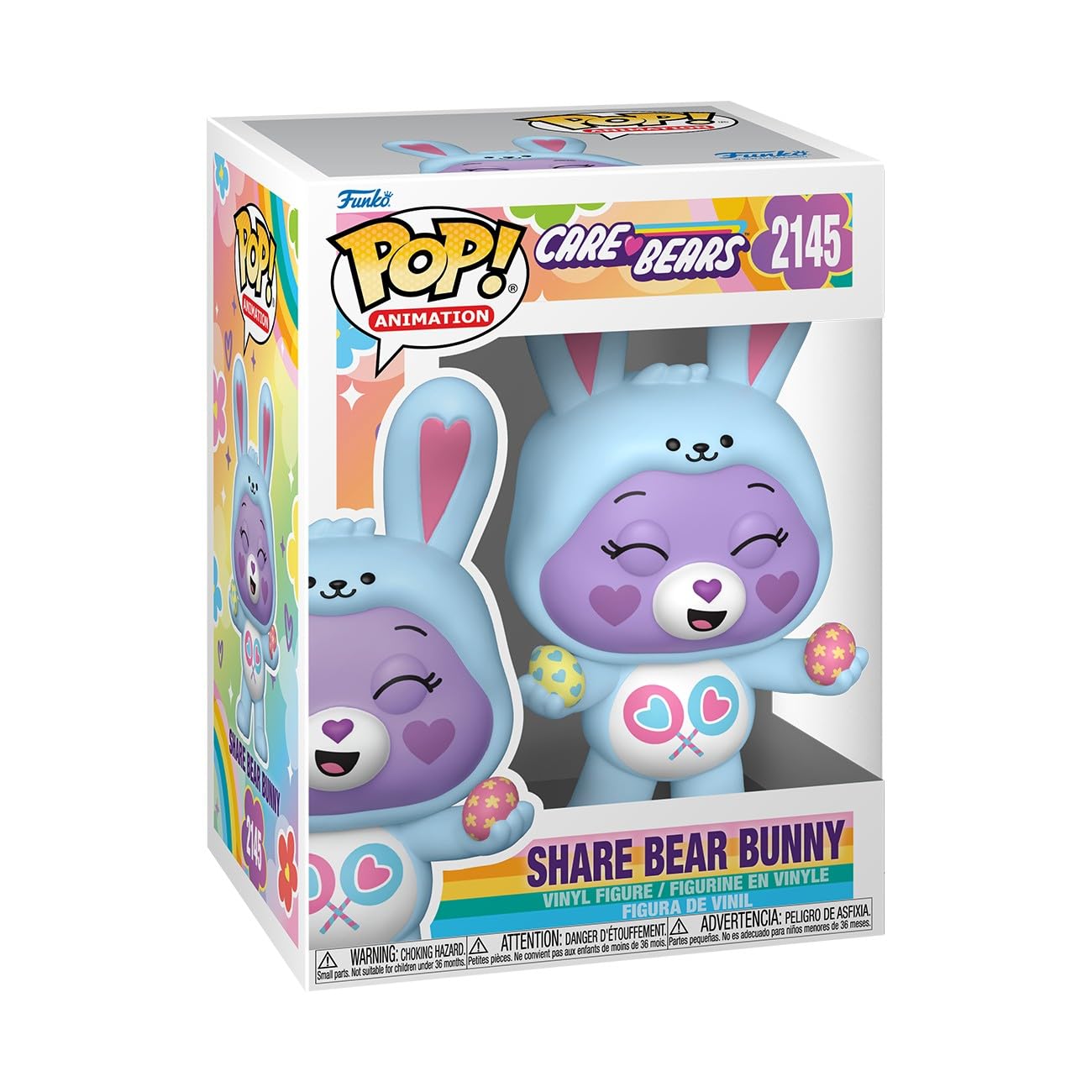 Funko POP! Animation: Care Bears- Share Bunny, Collectable Vinyl Figure, Gift Idea, Official Merchandise