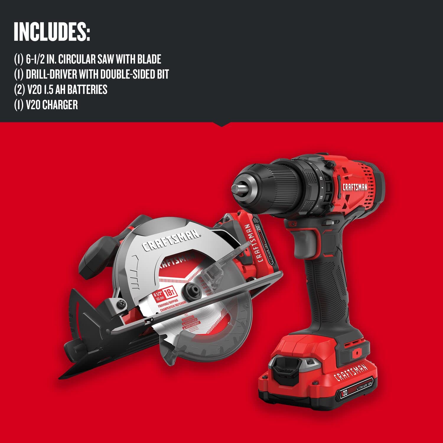 2021特集 KIMONOdressjapan送料無料CRAFTSMAN V20 Cordless Drill Combo Kit, 7