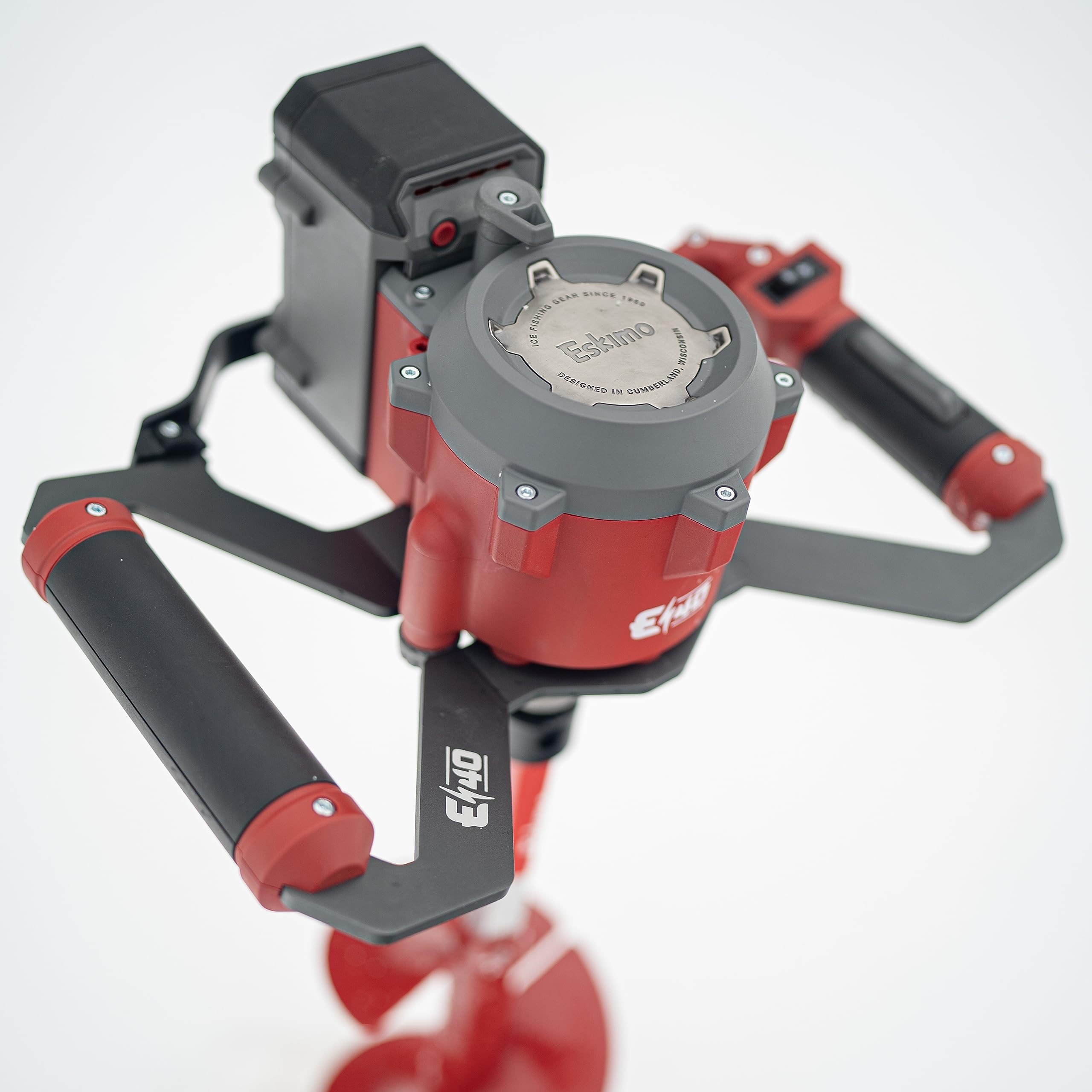 Eskimo E40 Electric Ice Fishing Auger, Full Power 40v Lithiumion