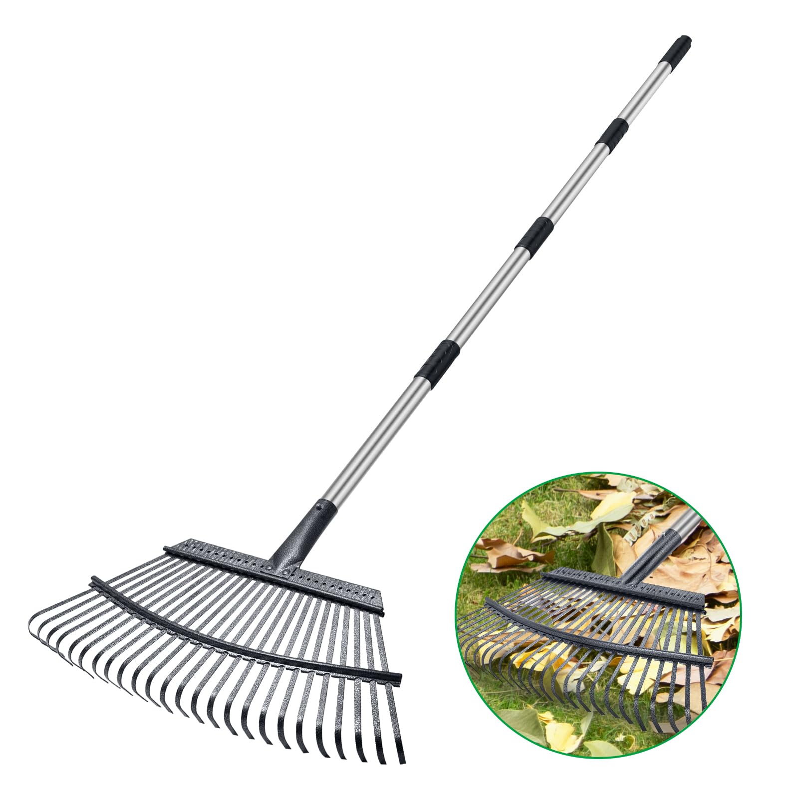 GreatBuddy Heavy Duty Leaf Rake