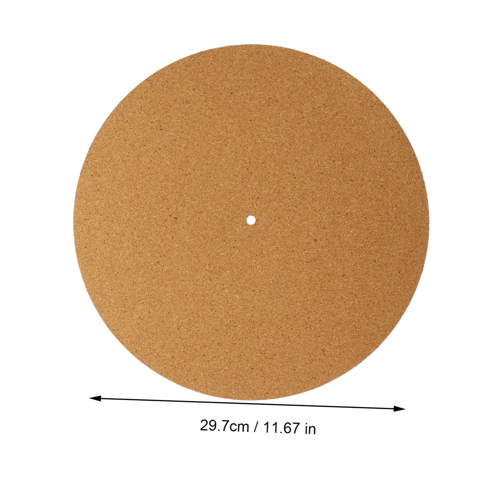 VICASKY Record Protective Mat for Turntable 2pcs Cork Record Player Pad Round Record m