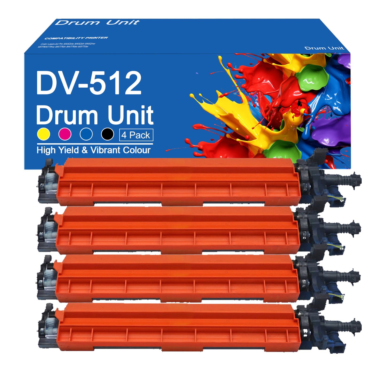 DV-512 Developer Unit Compatible for Konica Minolta A2XN03D A2XN0KD A2XN0ED A2XN08D Developer Unit Work for Konica Minolta Bizhub C224 C224e C284 C284e C364 C364e C