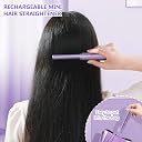 Wireless Hair Straightening Brush | Rechargeable Hair Straightener Brush For Women | Cordless Heat Straightener Comb, Electric Hair Brush Straightener with Negative Ion gallery image