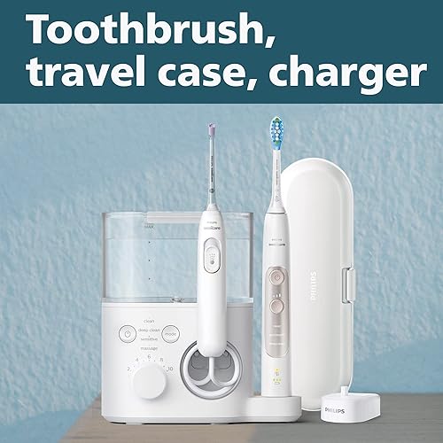 Miniatura 9 de Philips Sonicare Sistema de hilo dental eléctrico y cepillo de dientes 7000, HX392140