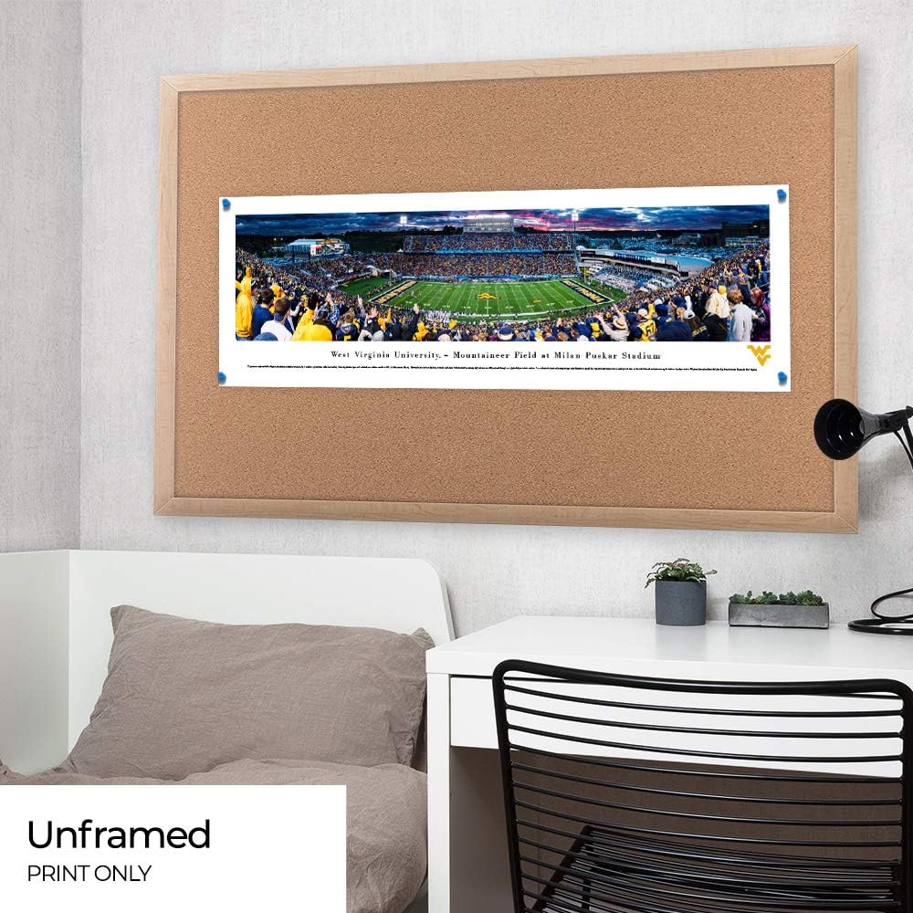 Blakeway Worldwide Panoramas, Inc. West Virginia Football, Sunset - Panoramic Poster or Framed Picture