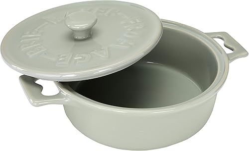 Miniatura 7 de Creative Co-Op Brie Bakers con tapas y esparcidores de madera (juego de 2 colores)