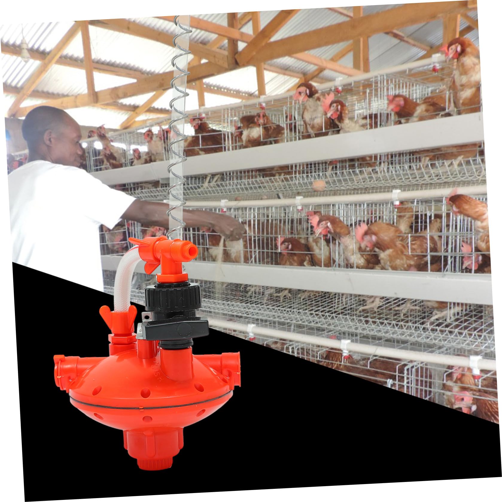 1 Pc Regulador Suministros para Pollitos Fuente para Beber Almacenamiento De Ropa Fuente De Agua para Pollos Decoración del Hogar De Halloween El Plastico Rojo Parrilla Codorniz