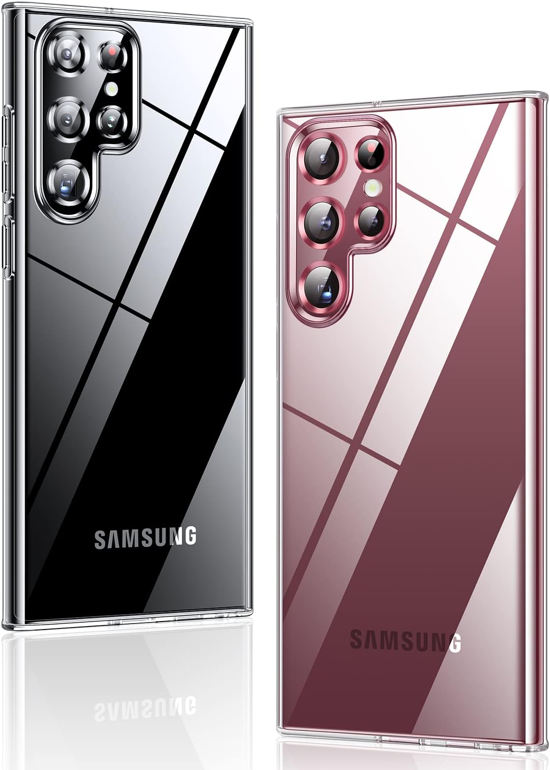 Humixx Crystal Clear Samsung Galaxy S22 Ultra Case, [18X Anti-Yellowing] [Military Grade Shockproof] Soft Slim Fit Transparent TPU Back, Protective Silicone Cover for Galaxy S22 Ultra 5G Case 6.8"