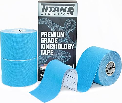 3 rollos de cinta de kinesiología I sin cortar I (2 pulgadas x 16.4 pies por rollo) I de alta calidad I soporte ideal para articulaciones y músculos