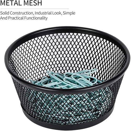 Miniatura 2 de MaxGear Paquete de 2 juegos soporte para clips de papel, soporte para clips de papel, dispensador de clips de papel, organizador de clips de papel,