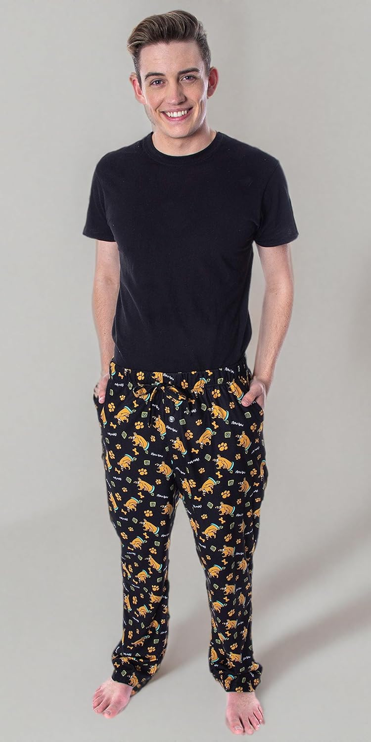 INTIMO Scooby Doo Men's Ruh-Roh! Scooby Character Adult Sleep Lounge Pajama Pants - Image 7