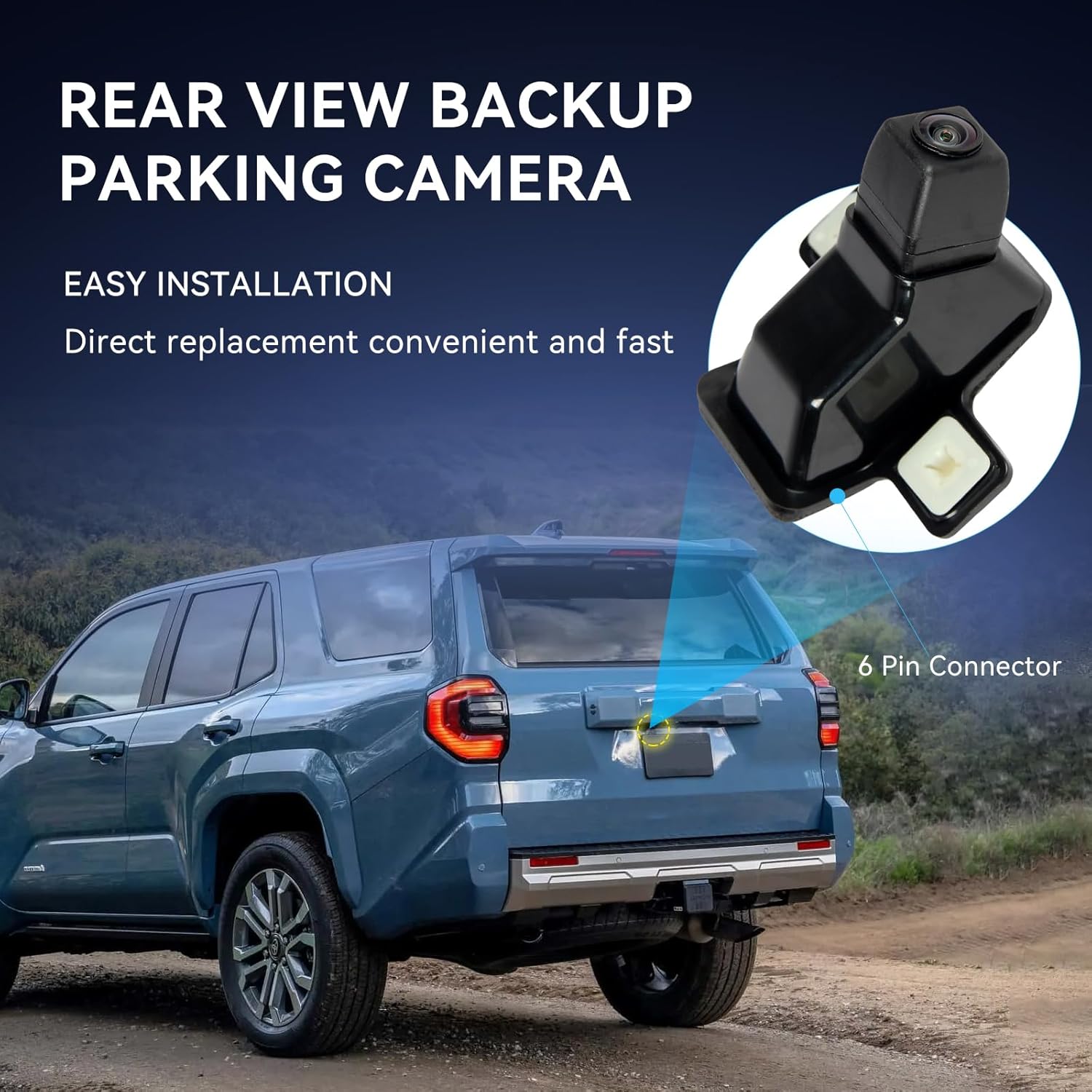86790-35061 Backup Camera Replacement Compatible with 2016-2021 Toyota 4Runner Rear View Backup Camera Replaces #590-939
