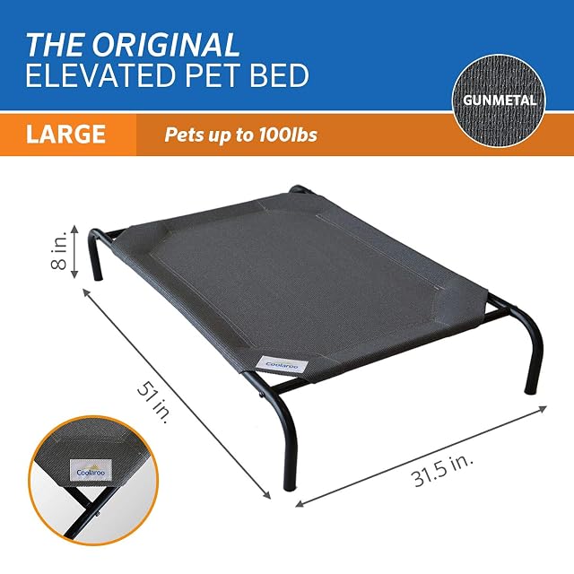 Foto 4 de 6 de Coolaroo The Original - Cama elevada para Mascotas, elevada y Transpirable, Lavable, para Interiores…