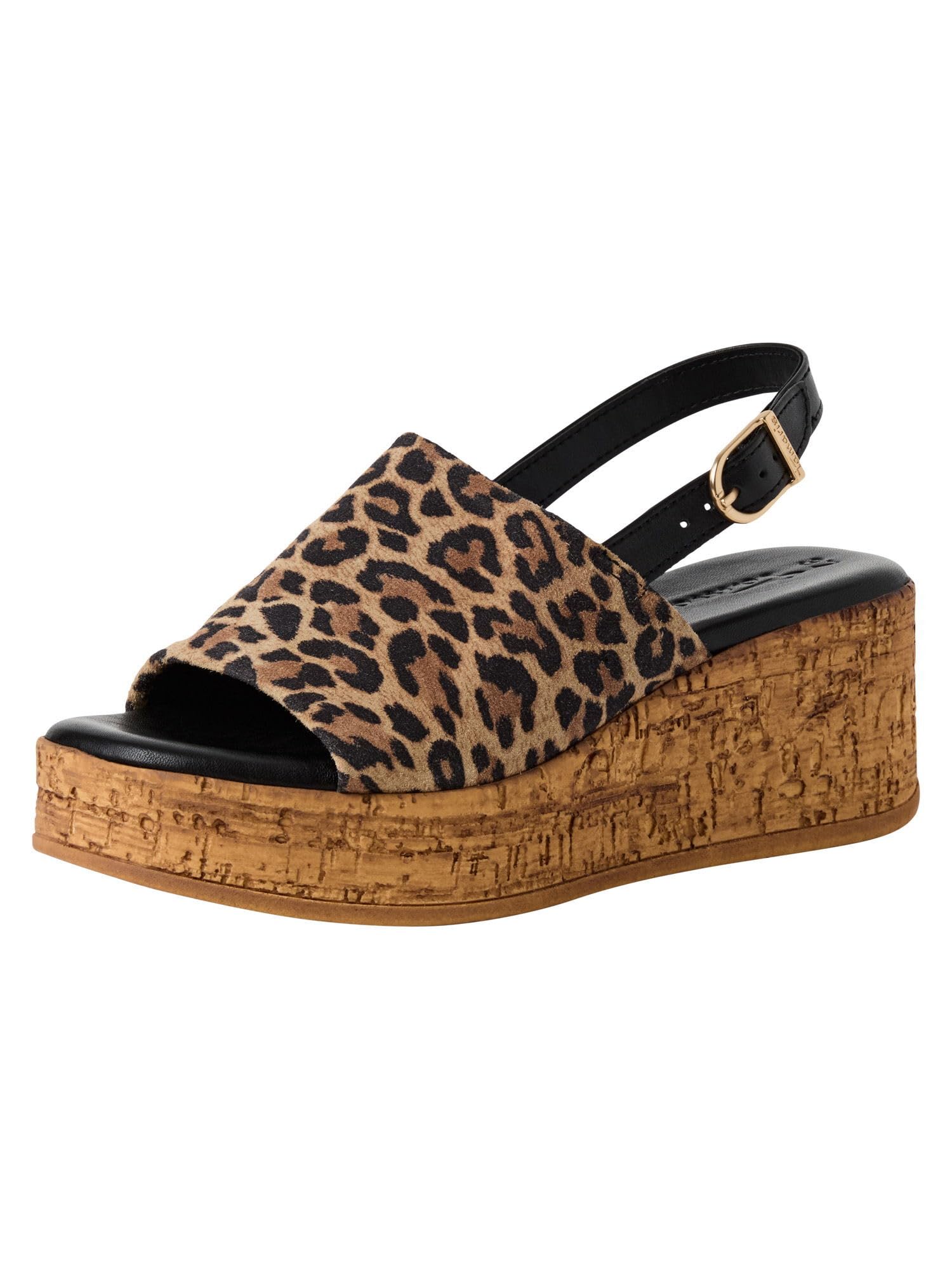 Tamaris Women’s sandal with wedge heel brown 5 UK