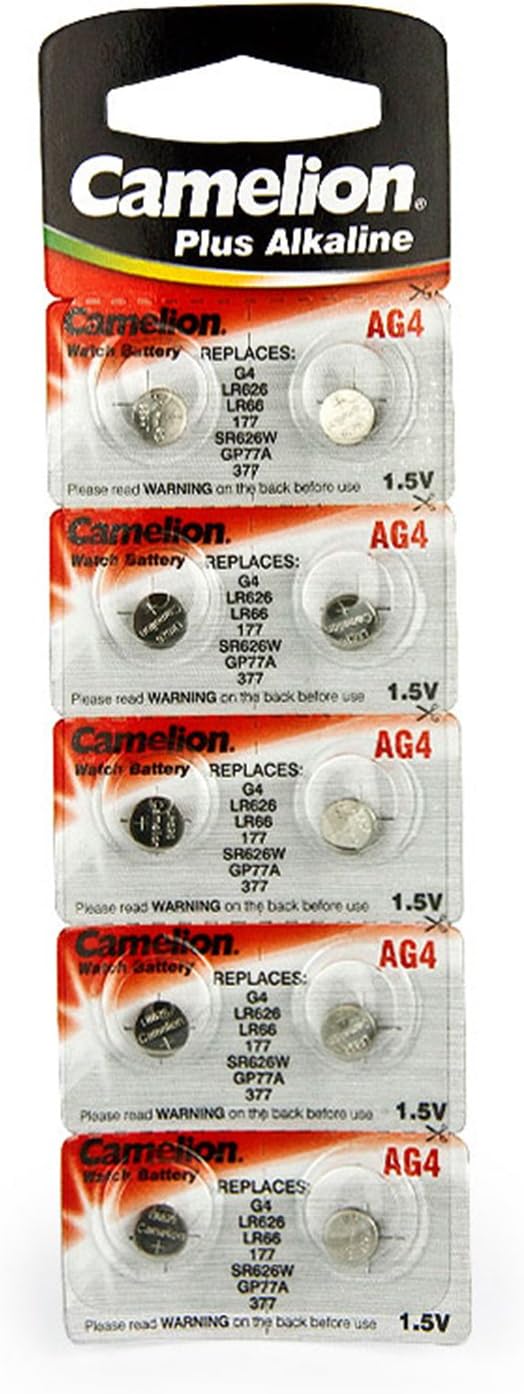 10 Camelion AG4 / LR66 / 177 / 377 / LR626 Pile Bouton Longue Durée De - Foto 3