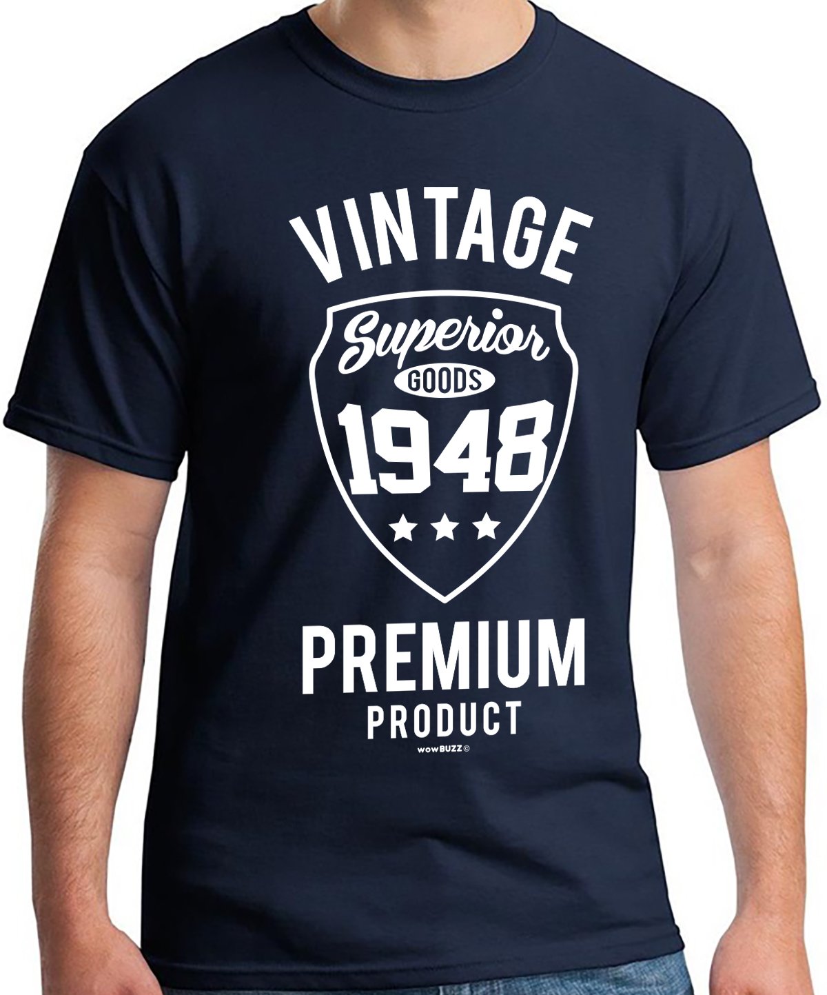 70th Birthday Gifts for Men - Vintage 1948 Mens T Shirt