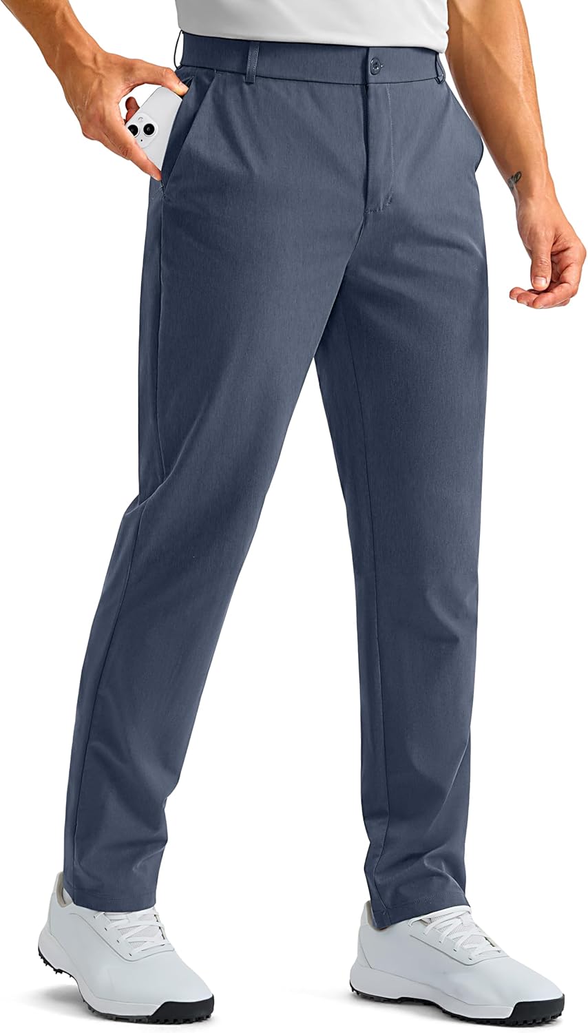 G Gradual Men's Golf Pants with 5 Pockets 30"/32"/34" Lightweight Quick Dry Stretch Work Dress Pants Casual Slacks for Men