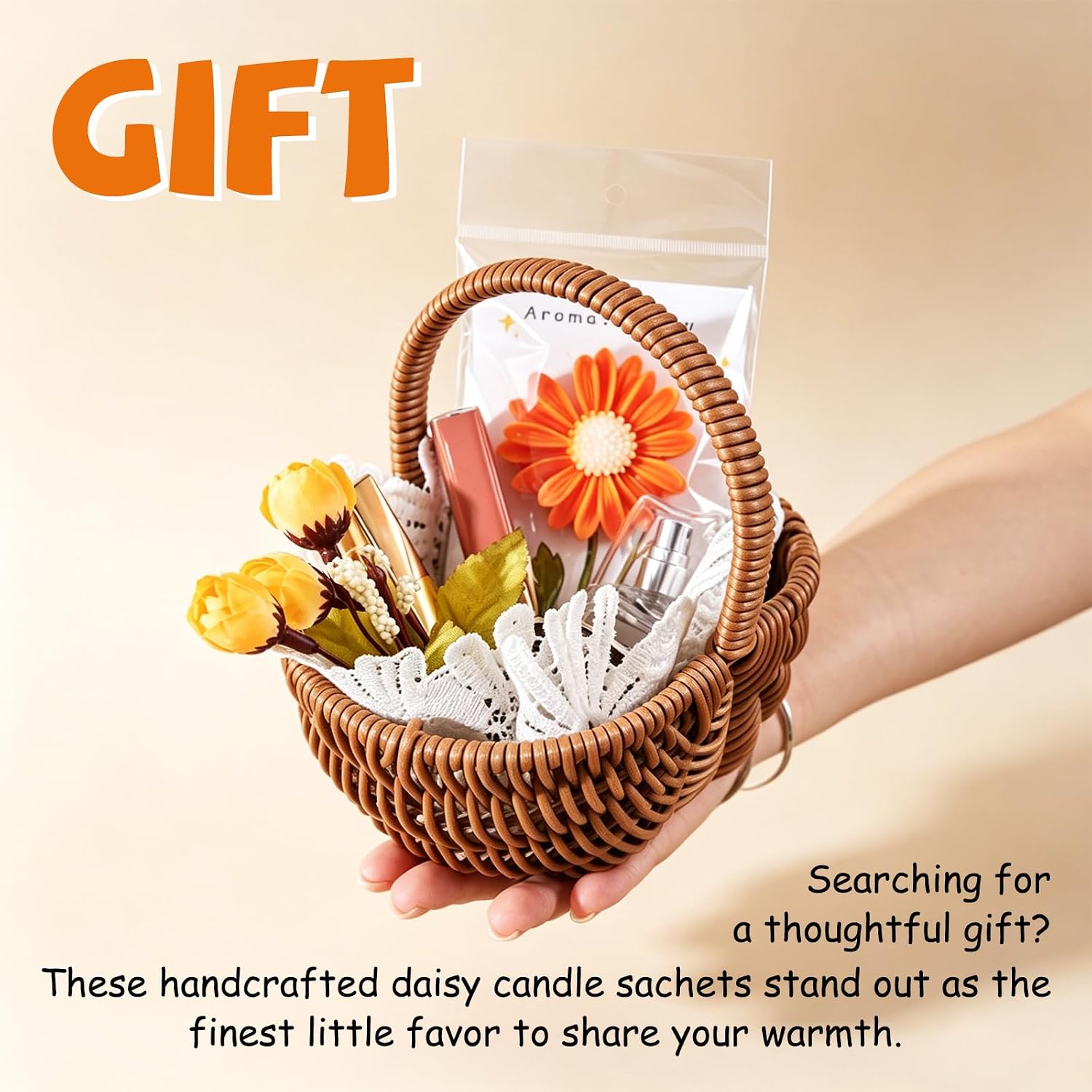 KDW Daisy Candle Making Kit,DIY Soy Wax Bridesmaid Gift Set Replenishment