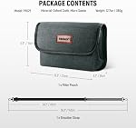 NEEWER Camera Lens Filter Case with Water Resistant Hard Shell, 6 Soft Pockets, Shoulder Strap, Pro Photography Filter Bag Storage Pouch for 4''x 4'', 4''x 5.65'' Square, 95mm Circular Filters, PB025