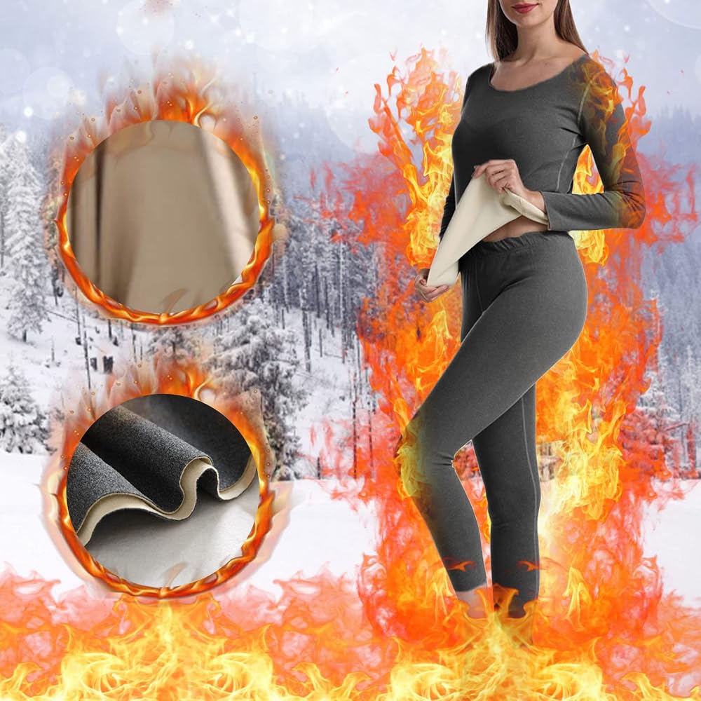 Sous-vêtements Thermiques Femme En Laine Mérinos - Ensemble Extra Chaud Et Respirant Pour Sport
