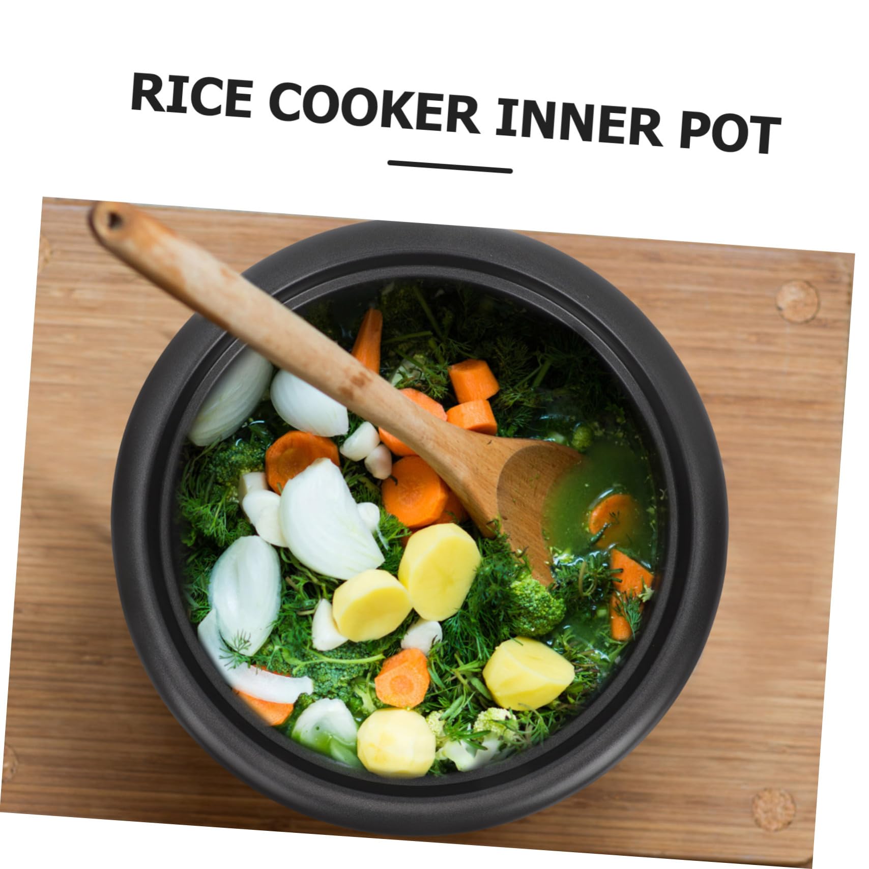 Pot Intérieur pour Cuiseur à Riz 3 L en Alliage, Remplacement Antiadhésif | Pot Interieur Cuiseur Riz, Finition Soignée, pour Cuiseur à Riz Domestique et Hôtel Style Aléatoire