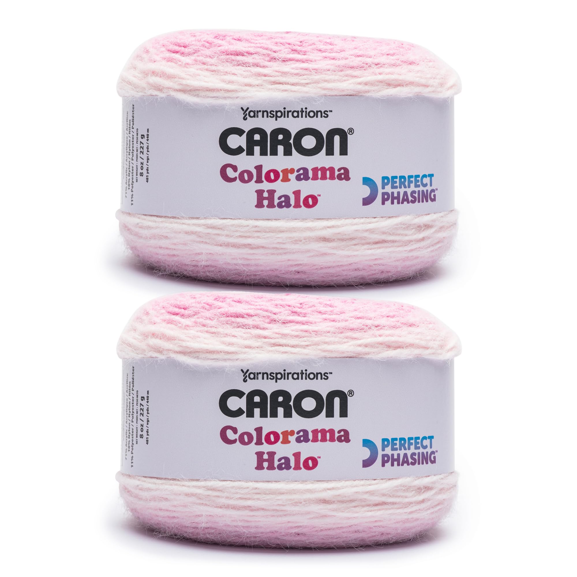 Caron Colorama Halo ovillo de lana rosa para tejer jerséis cálidos y bufandas de invierno