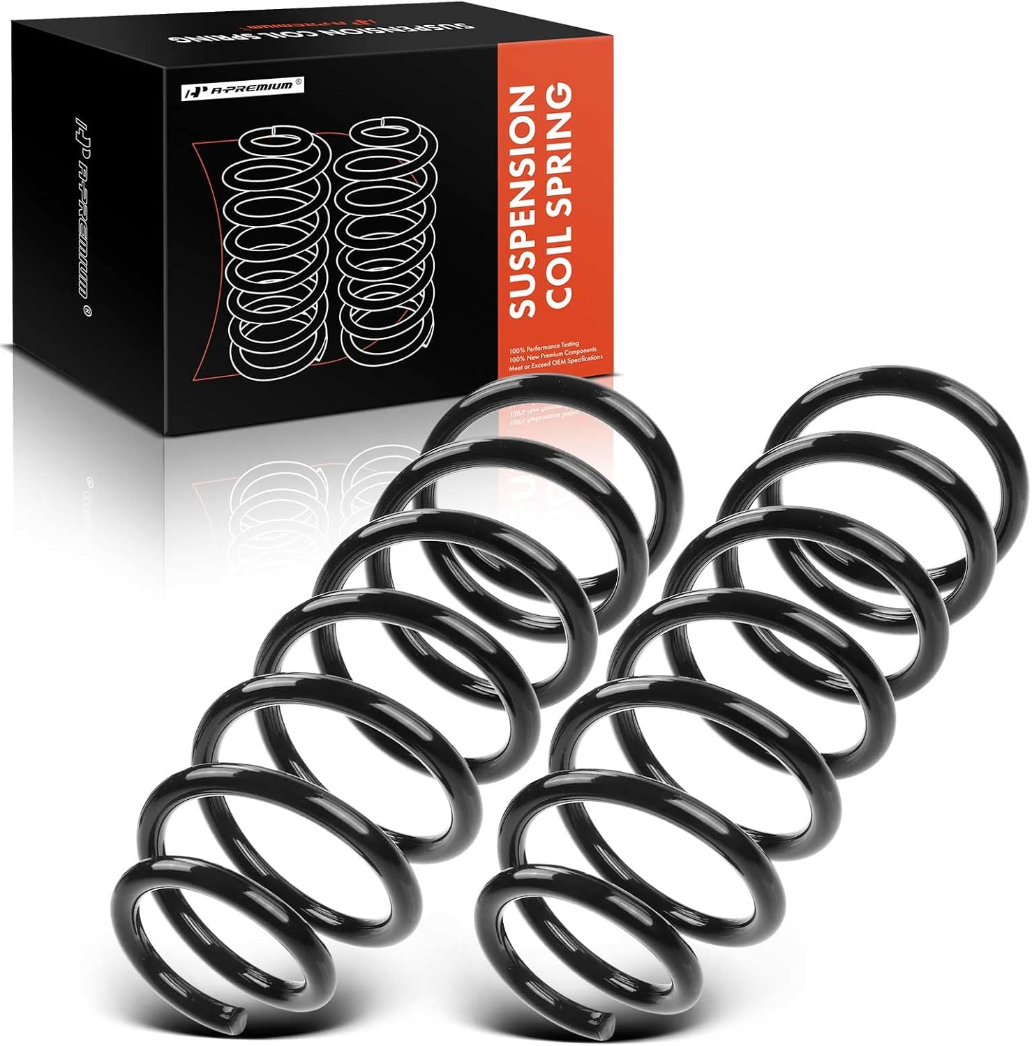 A-Premium 2Pcs Rear Suspension Coil Spring Set Compatible with Honda Civic 2006 2007 2008 2009 2010 2011 1.8L, Driver and Passenger Side, Replace# 52441SNAA02