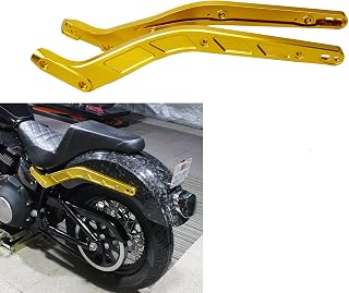 POWER JAMES Alumiunum Gold 180/70B16 ワイドリアフェンダーサポート、ストラットフレームブラケット Harley Davdison 18-LaterローライダーST、ストリートボブ、ファットボブ、スポーツグライド、ソフテイルスタンダード(ゴールド)