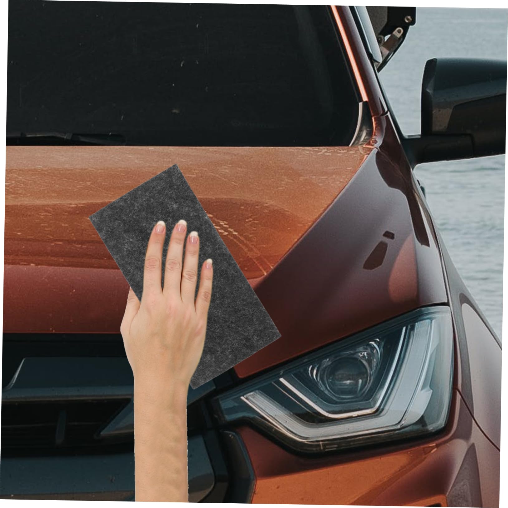 GRIRIW 4pcs Car Scratch Remover Nano Sparkle Cloth for Cars Auto Scratch Repair